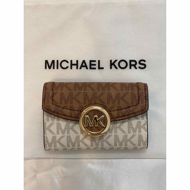 11000円 キーケース ロゴ MICHAEL マイケルコース KORS ブラウン www