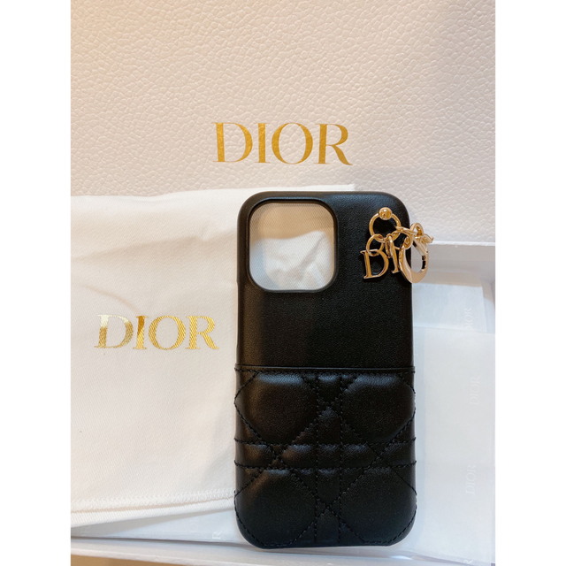 ラッピング済☆ Dior iPhoneケース13Pro ブラック☆新品未使用