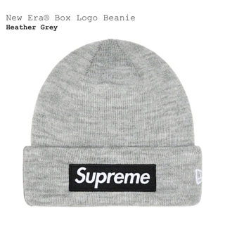 Supreme New Era Box Logo Beanie Grey(ニット帽/ビーニー)