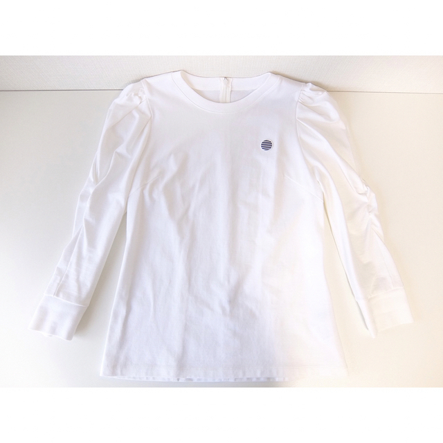 BORDERS at BALCONY(ボーダーズアットバルコニー)のBORDERS at BALCONY/GRACE SHOULDER TEE レディースのトップス(カットソー(長袖/七分))の商品写真