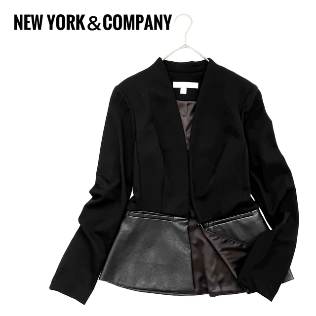 新品✨NEW YORK＆COMPANY ノーカラー ジャケット 黒 日本未上陸