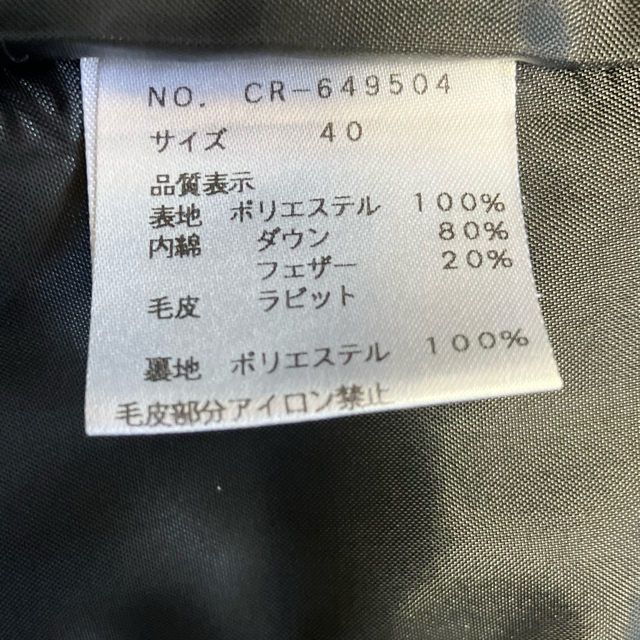 【ピコ様専用】重ね着 ファーダウンコート レディースのジャケット/アウター(ダウンコート)の商品写真