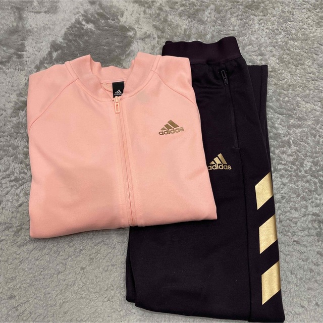 adidas(アディダス)のadidas   ジャージセットアップ　160㎝　ガールズ キッズ/ベビー/マタニティのキッズ服女の子用(90cm~)(その他)の商品写真