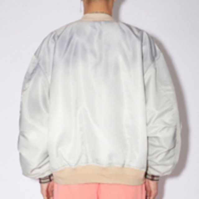 acne studios oversized satin bomber