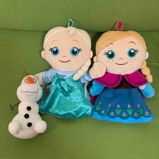 アナトユキノジョオウ(アナと雪の女王)のディズニー アナと雪の女王 エルサ アナ パペット オラフ ぬいぐるみ(キャラクターグッズ)