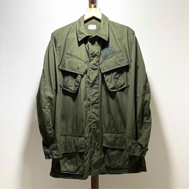 米軍 実物 ジャングルファティーグ ジャケット 3rd ノンリップ S/L 美品-