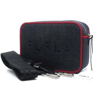 フルラ(Furla)のフルラ リアル ミニ カメラケース ショルダーバッグ クロスボディ デニム(ショルダーバッグ)