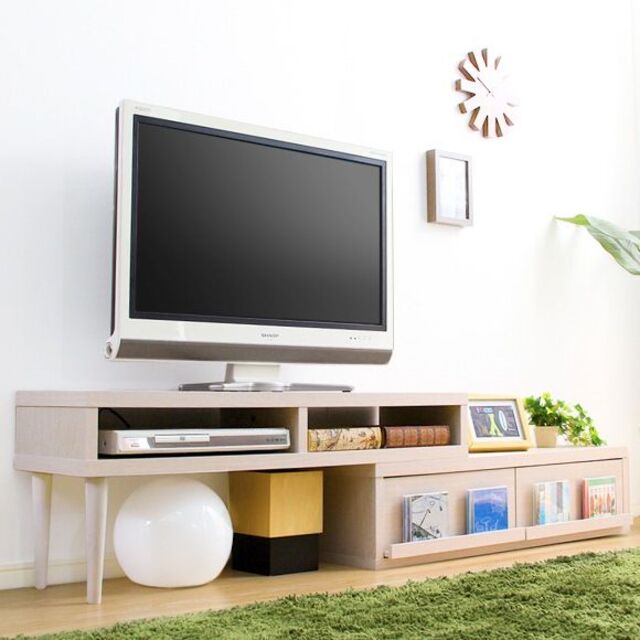 テレビ台 伸縮・回転式 完成品 テレビボード TV台 TVボード ロ-eastgate.mk