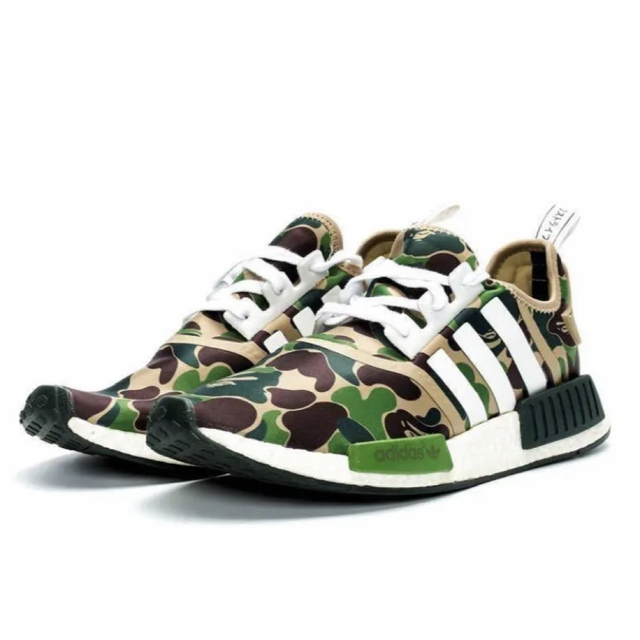 【返品送料無料】 adidas - adidas NMD R1 BAPE Olive Camo 28.5cm APE スニーカー 【返品送料無料】 adidas - adidas NMD R1 BAPE Olive Camo 28.5cm APE スニーカー