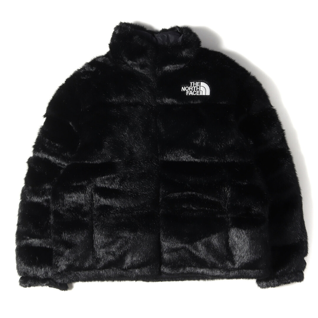 Supreme シュプリーム ジャケット THE NORTH FACE ノースフェイス フェイクファー ヌプシ ダウンジャケット Faux Fur Nuptse Jacket 20AW ブラック 黒 M アウター ブルゾン コラボ【メンズ】