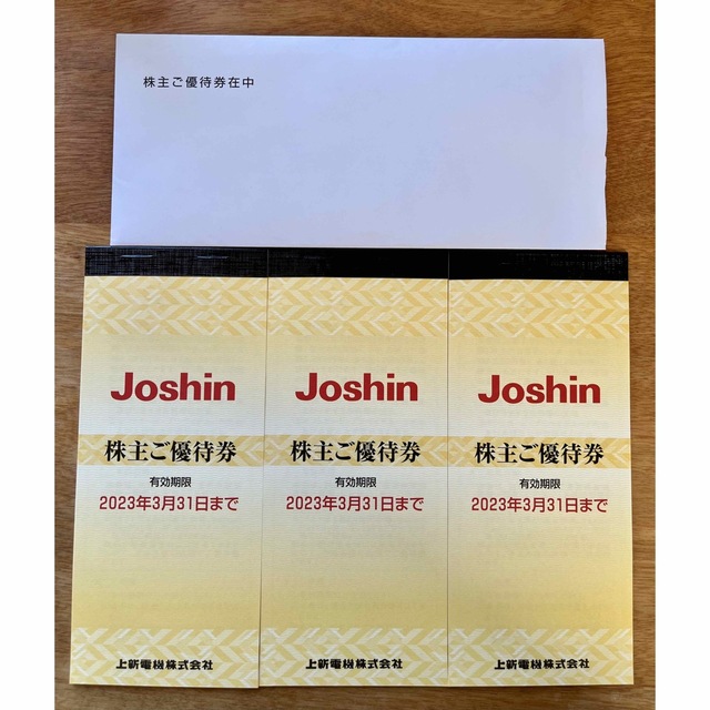  上新電機 株主優待券15000円分 送料無料 チケットの優待券/割引券(その他)の商品写真