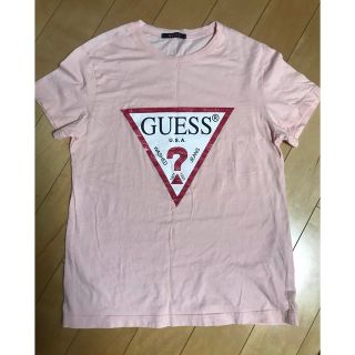 ゲス(GUESS)のGUESS ゲス　Tシャツ　ピンク　M(Tシャツ(半袖/袖なし))