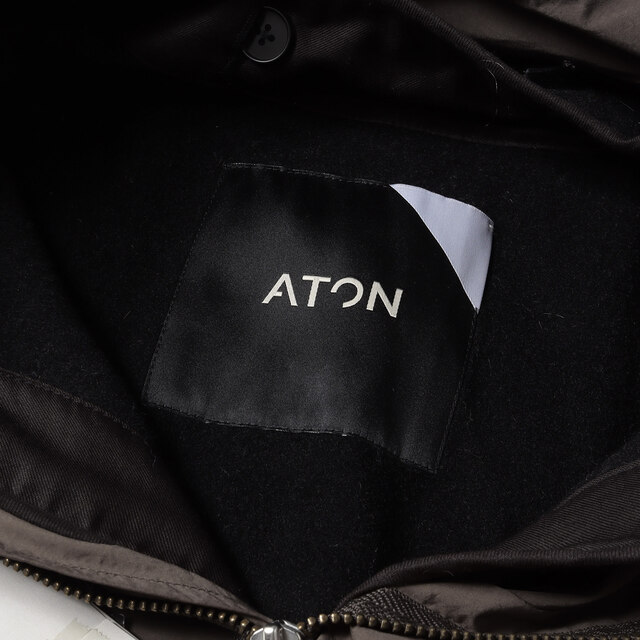 ATON - ATON エイトン コート フード付き モッズコート AIR ATON - ATON エイトン コート フード付き モッズコート AIR