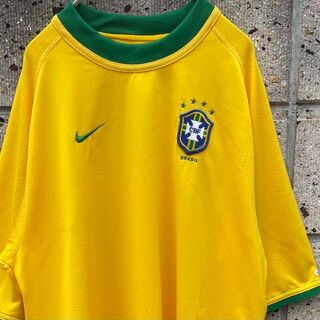 ナイキ(NIKE)のNIKE BRASIL ブラジル代表 大きめサイズ 古着 ゲームシャツ(ウェア)