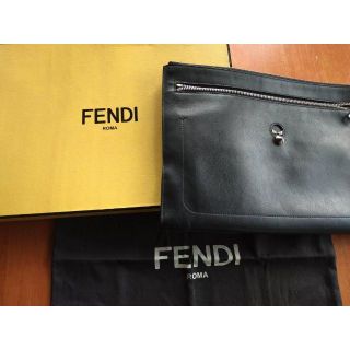 フェンディ(FENDI)のフェンディ モンスター クラッチバッグ 7M0243 美品(セカンドバッグ/クラッチバッグ)