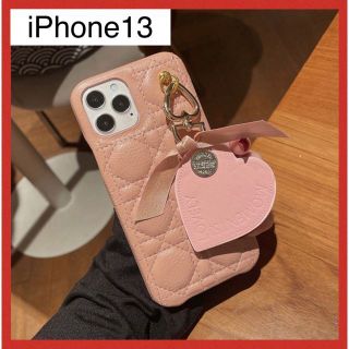 【大人気・早い者勝ち】iPhone13 ケース　ピンク　ハート(iPhoneケース)