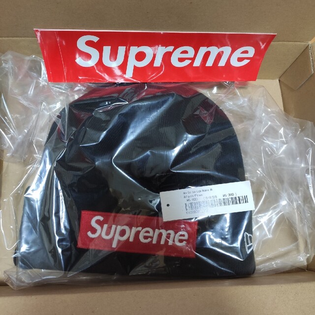 帽子supreme New Era® Box Logo Beanie BLACK