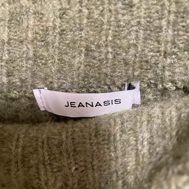 JEANASIS(ジーナシス)のジーナシス　ニット　スリット　グリーン レディースのトップス(ニット/セーター)の商品写真