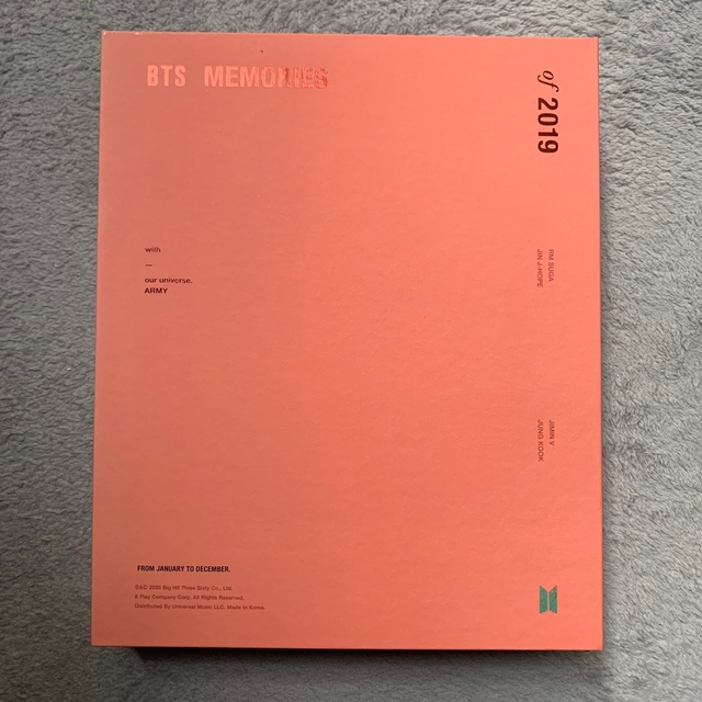 BTS memories2019 DVD 日本語字幕エンタメ/ホビー