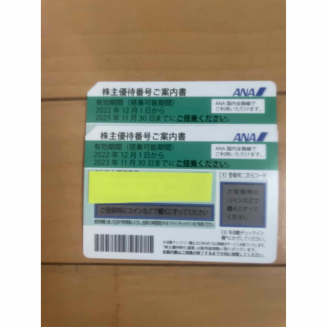 ANA株主優待券二枚とグループ優待券の冊子 チケットの優待券/割引券(その他)の商品写真