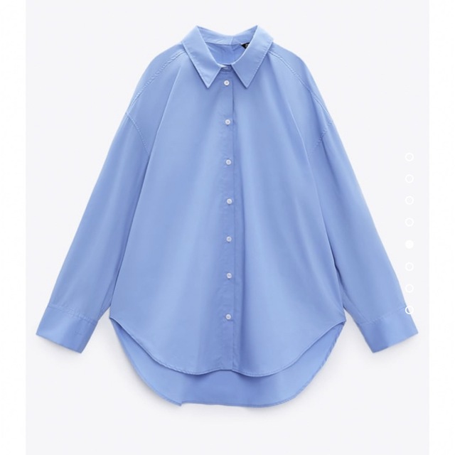 ZARA(ザラ)のポプリンシャツ レディースのトップス(シャツ/ブラウス(長袖/七分))の商品写真