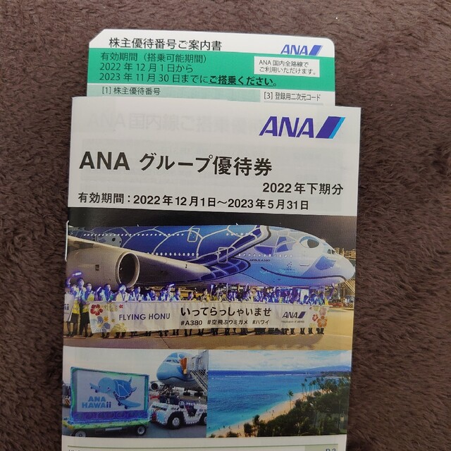 ANA 株主優待　グループ優待券 チケットの優待券/割引券(その他)の商品写真