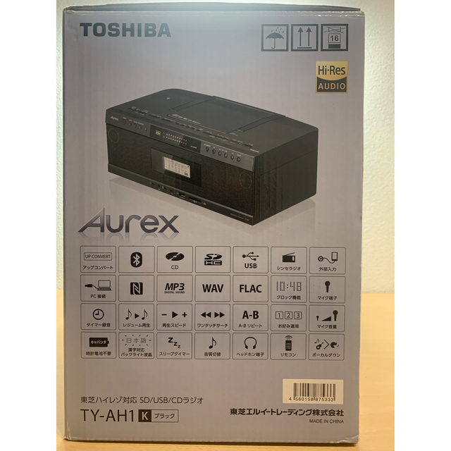 東芝 ハイレゾ対応 Bluetooth/SD/USB/CDラジオ TY-AH1 1