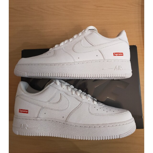 supreme air force 1 low white