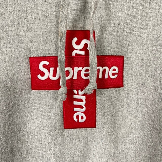 Supreme Cross Box Logo Hooded Sweatshirt