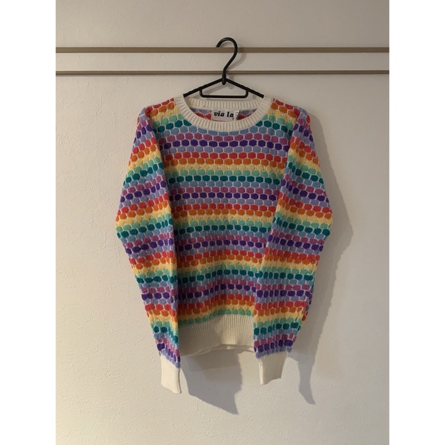 rainbow dot knit