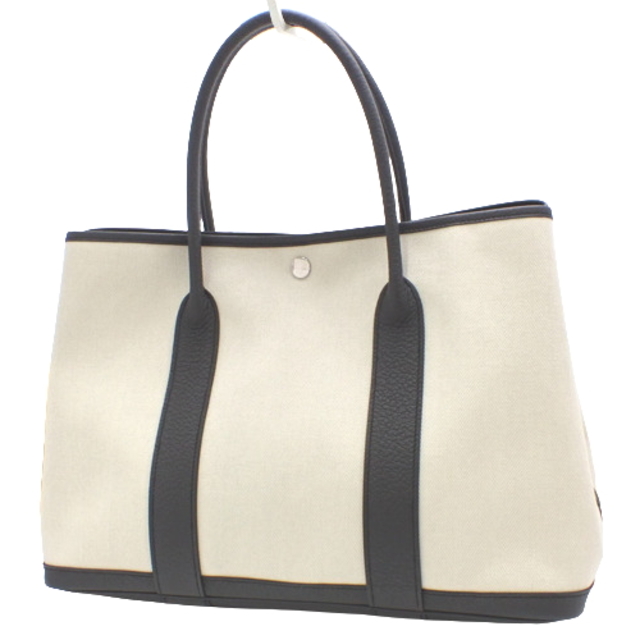 名入れ無料】 Hermes 40802036719 ブラック黒 アイボリー パラジウム
