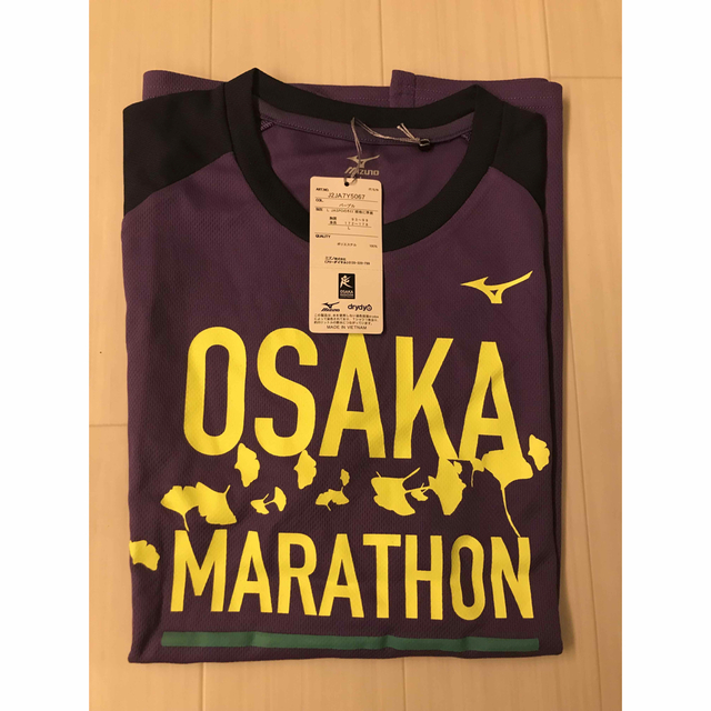 【新品・未使用】大阪マラソンTシャツ 2017年参加賞 メンズLサイズ メンズのトップス(Tシャツ/カットソー(半袖/袖なし))の商品写真