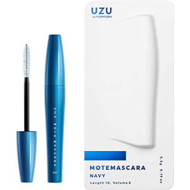 FLOWFUSHI(フローフシ)のUZU MOTE MASCARA モテマスカラ NAVY 新品未使用 コスメ/美容のベースメイク/化粧品(マスカラ)の商品写真