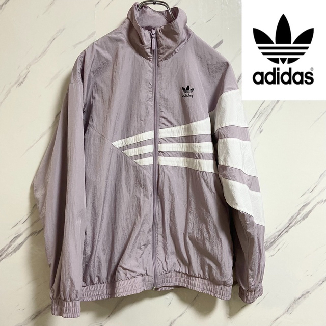 adidas(アディダス)の【レア】adidas アディダス ナイロンジャケット トラックジャケット レディースのジャケット/アウター(ナイロンジャケット)の商品写真