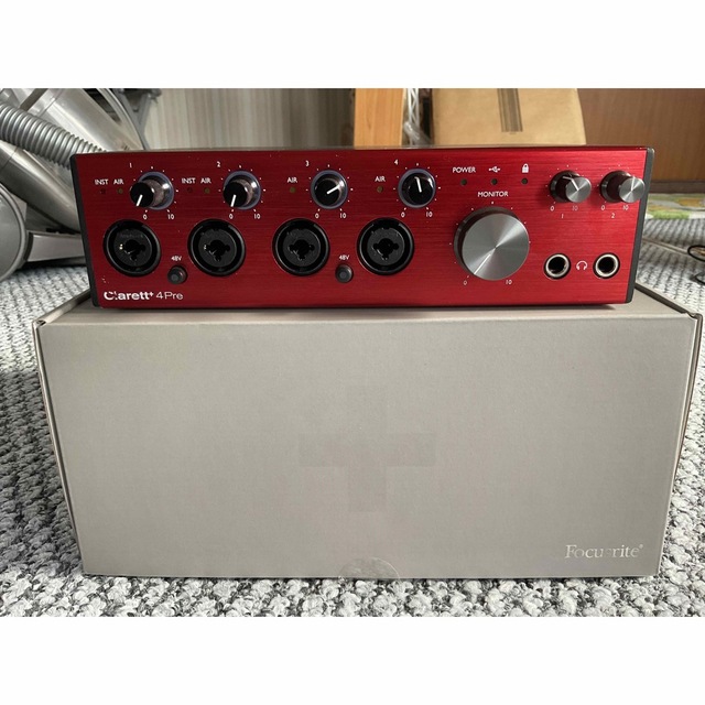 魅力の Focusrite clarett+ plus 4Pre 保証期間内 オーディオ