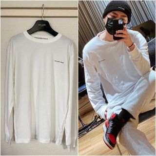 登坂広臣着用 Alexander wang ロゴマーク ロンT XS