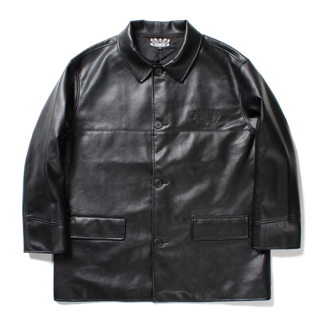 stussy marlon jacket car coat レザー　カーコート