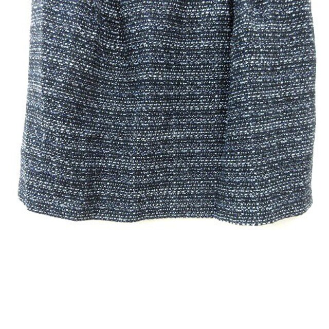 Jewel Changes(ジュエルチェンジズ)のジュエルチェンジズ アローズ フレアスカート ミニ ツイード 38 紺 ネイビー レディースのスカート(ミニスカート)の商品写真