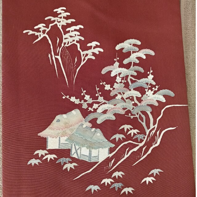 着物帯 松竹梅ブラウン レディースの水着/浴衣(帯)の商品写真