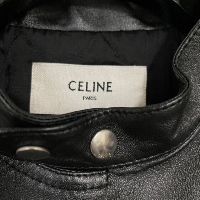 celine(セリーヌ)の登坂広臣着 CELINE セリーヌ カフェレーサー ジャケット 52 メンズのジャケット/アウター(レザージャケット)の商品写真