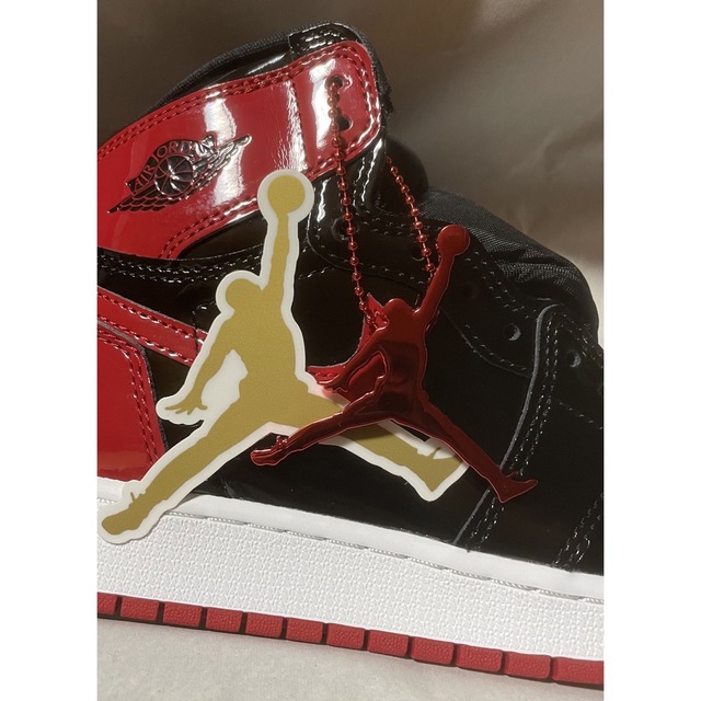 NIKE(ナイキ)のNike GS Air Jordan 1 High OG Patent Bred レディースの靴/シューズ(スニーカー)の商品写真