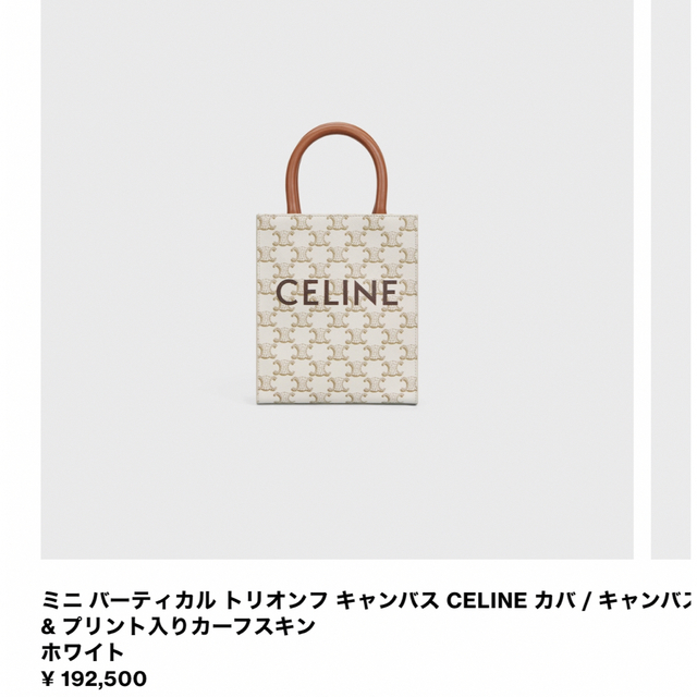 ミニ バーティカル トリオンフ キャンバス CELINE カバ www