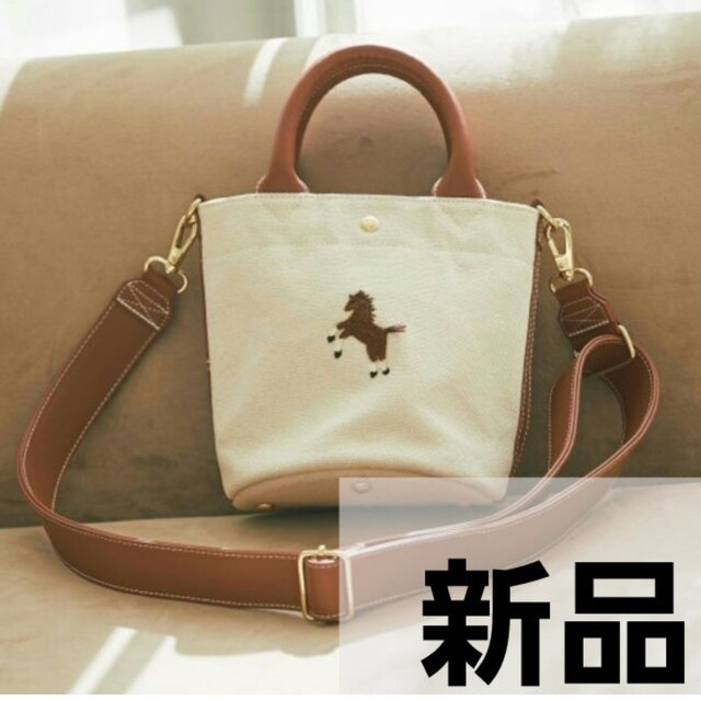 seventen ワンポイント刺繍ミニショルダーバッグ(オフホワイト