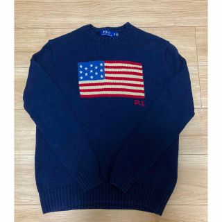 ラルフローレン(Ralph Lauren)の美品　ラルフローレン　星条旗ニット(ニット/セーター)