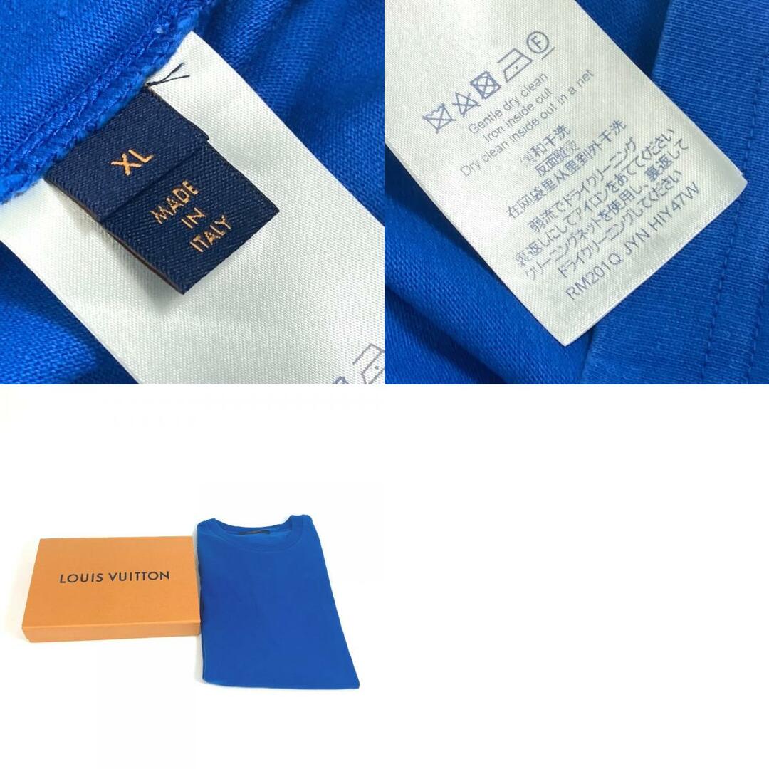 LOUIS VUITTON(ルイヴィトン)のルイヴィトン LOUIS VUITTON Ｔシャツ トップス 1A5W6O インサイドアウト アパレル 半袖Ｔシャツ コットン オセアン ブルー メンズのトップス(Tシャツ/カットソー(半袖/袖なし))の商品写真