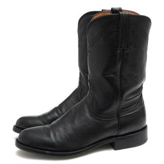 ルケーシー／Lucchese ウエスタンブーツ シューズ 靴 メンズ 男性 男性用レザー 革 本革 ブラック 黒  M1010.C2 BLACK LONESTAR CALF ROPER ローパーブーツ(ブーツ)