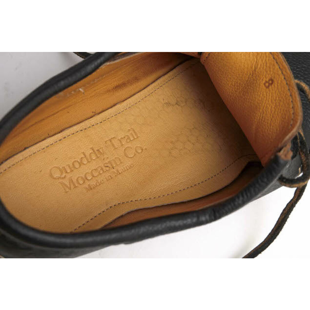 クオッディートレイルモカシン／Quoddy Trail Moccasin シューズ デッキシューズ 靴 メンズ 男性 男性用レザー 革 本革 ブラック 黒  501 BLUCHER ブラッチャー スリッポン モカシン 定番