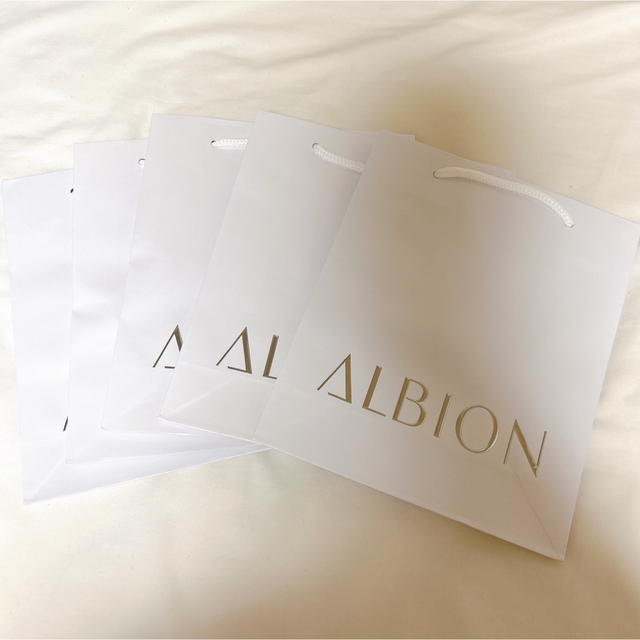 ALBION(アルビオン)のALBION ショッパー 5枚セット レディースのバッグ(ショップ袋)の商品写真