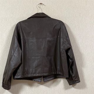 Re:EDIT - 2WAYフェイクレザーステンカラーショートブルゾンの通販 by