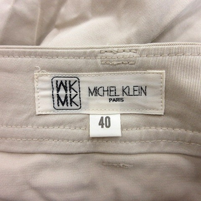 MK MICHEL KLEIN(エムケーミッシェルクラン)のエムケー ミッシェルクラン パンツ スラックス 40 ベージュ /AU レディースのパンツ(その他)の商品写真